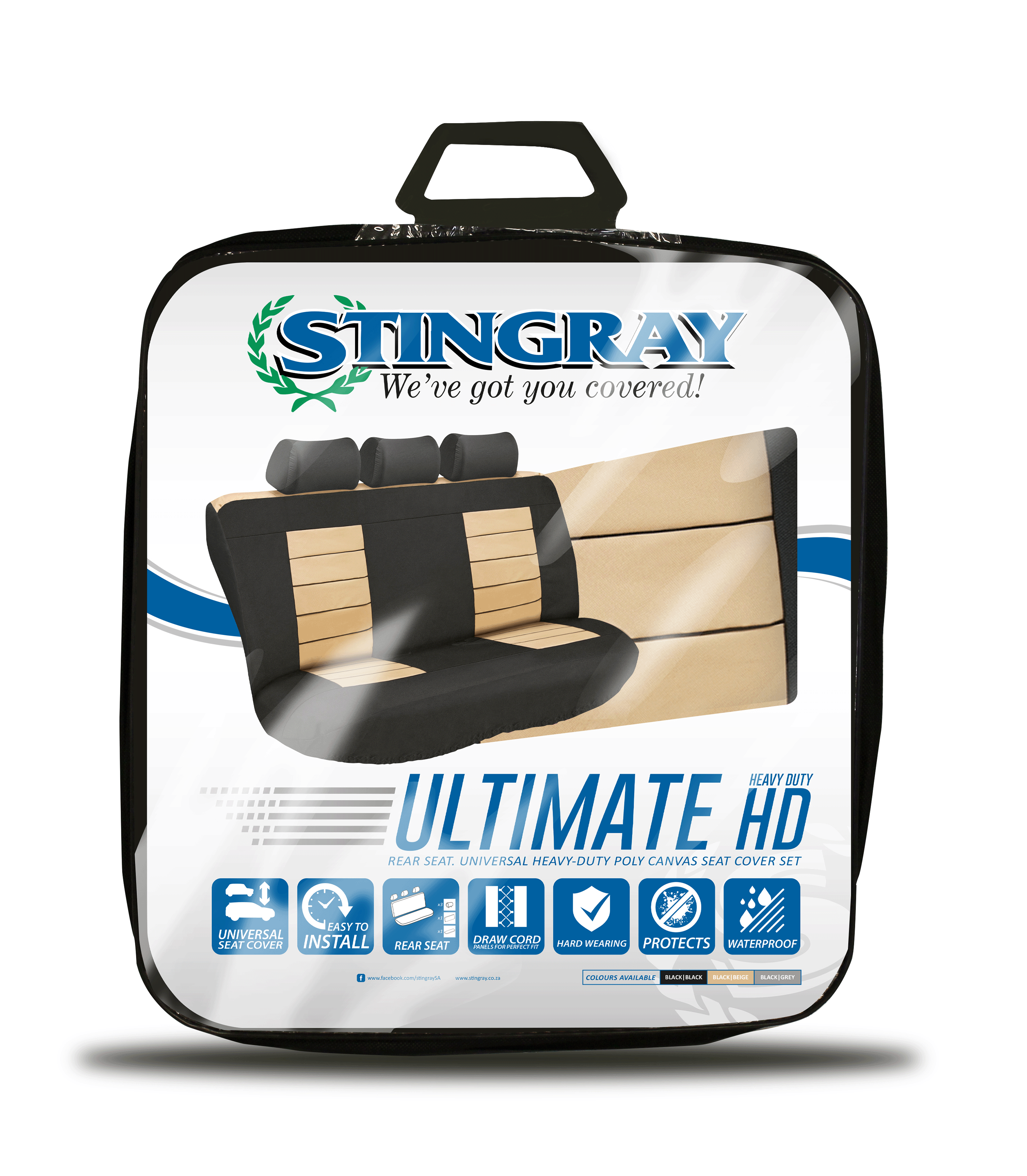 Ultimate HD Rear Car Seat Cover Set